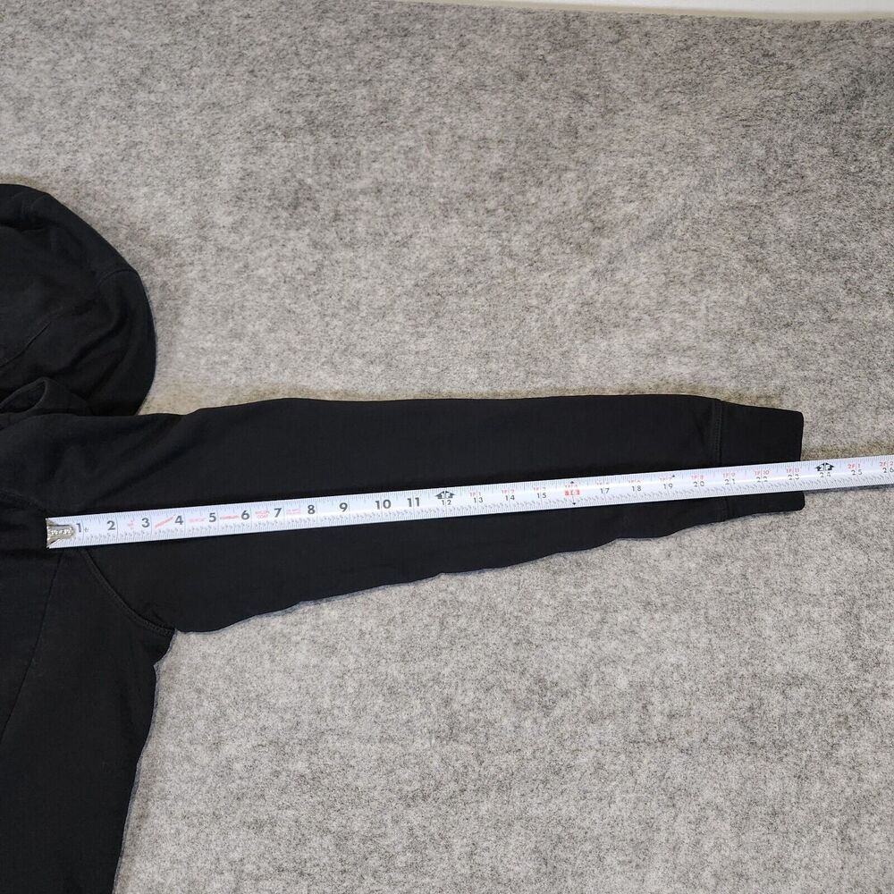 Gymshark Womens M Medium Black‎ Full Zip Scuba Hoodie Jacket Compression Gym - Picture 7 of 12